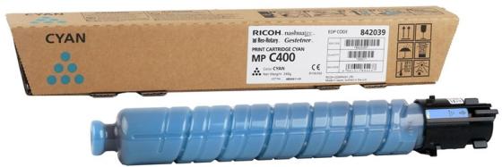 Картридж Ricoh C400E для Ricoh Aficio MP C300, MP C400 10000стр Голубой картридж ricoh type mpc4500e для ricoh aficio mp c3500 c4500 голубой 884933
