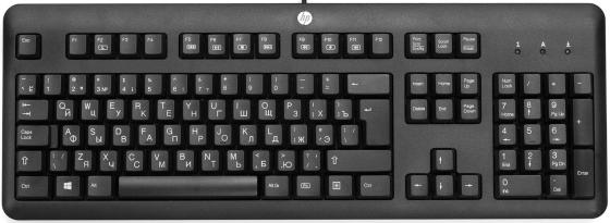 Клавиатура проводная HP QY776AA USB черный