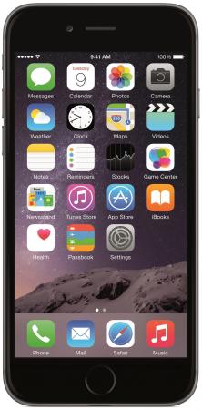 Смартфон Apple iPhone 6 серый 4.7" 16 Гб NFC LTE Wi-Fi GPS 3G MG472RU/A