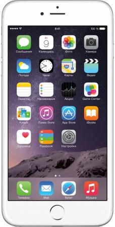 Смартфон Apple iPhone 6 Plus серебристый 5.5" 64 Гб NFC LTE Wi-Fi GPS 3G MGAJ2RU/A