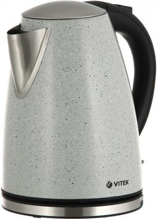 Чайник Vitek VT-1144 GY 2200Вт 1.7л сталь серебристый