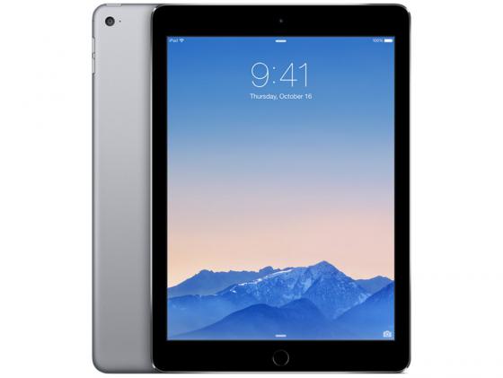 Планшет Apple iPad Air 2 16Gb Cellular 9.7" 2048x1536 A8X GPS IOS Space Gray серый MGGX2RU/A