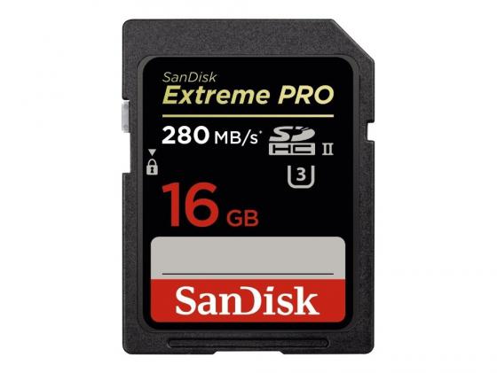 Карта памяти SDHC 16GB Class 10 Sandisk Extreme Pro SDSDXPB-016G-G46
