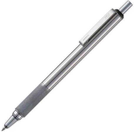 Шариковая ручка автоматическая Zebra F-701 синий 0.7 мм BAZ47-ВK-BL