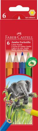 Набор цветных карандашей Faber-Castell Jumbo 6 шт 111206