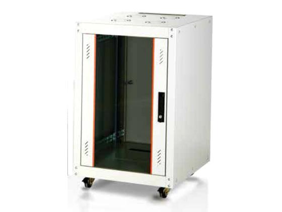 Шкаф настенный 19" 20U Estap EcoLine ECO20U600GF1 600x600mm дверь стекло с металлической рамой слева и справа серый