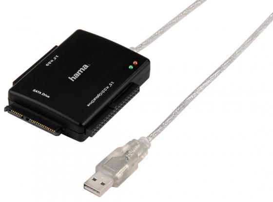 Адаптер-переходник Hama USB 2.0 - 2.5"/3.5"/5.25" IDE/SATA AA25 H-49219 черный