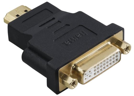 Переходник HDMI(m) - DVI/D(f) позолоченные штекеры черный Hama H-34036