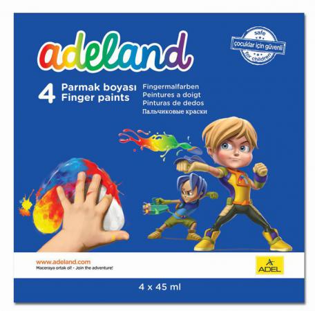 Пальчиковые краски Adel ADELAND 4 цвета 234-0630-100