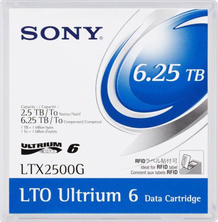 

Жесткий диск ленточный Sony LTX2500GN-LABEL 6.25Tb / 3Tb native