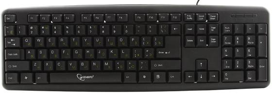 Клавиатура проводная Gembird KB-8320U-BL USB черный