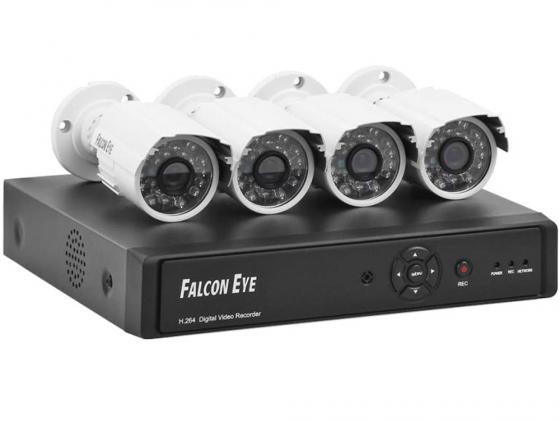 Комплект видеонаблюдения Falcon Eye FE-0108D-KIT PRO 8.4 4 уличные камеры 8-ми канальный видеорегистратор установочный комплект