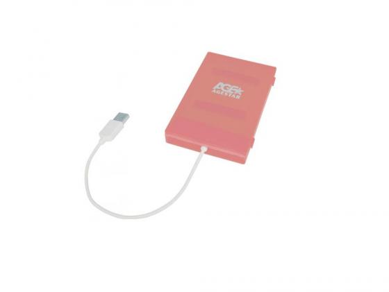 Внешний контейнер для HDD 2.5" SATA AgeStar SUBCP1 USB2.0 розовый