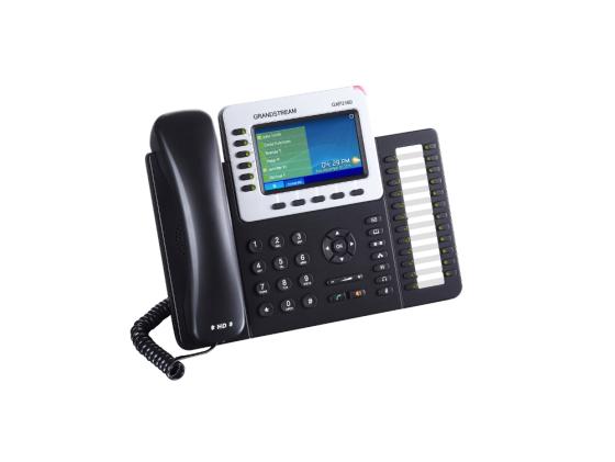Телефон IP Grandstream GXP2160 6 линий 6 SIP-аккаунтов 2x10/100/1000Mbps цветной LCD PoE USB Bluetooth