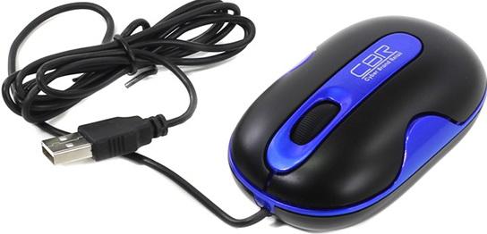 Мышь проводная CBR CM-200 синий USB