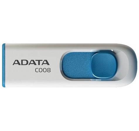 Флешка USB 64Gb A-Data C008 USB2.0 AC008-64G-RWE белый