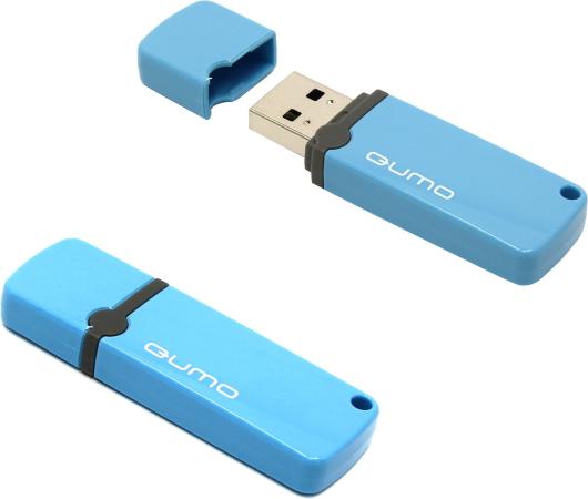Флешка 8Gb QUMO QM8GUD-OP2-blue USB 2.0 голубой