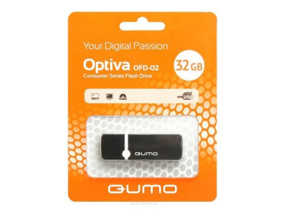 Флешка USB 32Gb QUMO Optiva 02 USB2.0 черный QM32GUD-OP2 флешка qumo optiva ofd 01 8gb черный