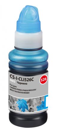 Чернила Cactus CS-I-CLI526C для CANON PIXMA iP4850/MG5250/MG5150/iX6550 100мл голубой