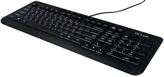 Клавиатура проводная Delux DLK-3100U USB черный