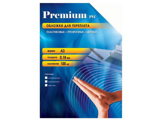 Обложки Office Kit  PSA300180 А3 0.18мм прозрачный дымчатый 100шт