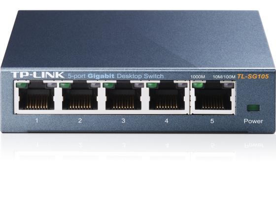 Коммутатор TP-LINK TL-SG105E 5-ports 10/100/1000Mbps