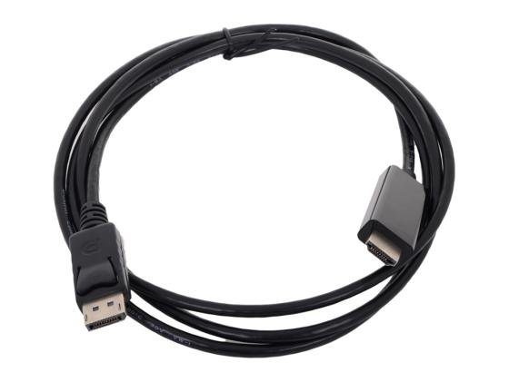 Переходник DisplayPort 1.8м VCOM Telecom CG494-B круглый черный