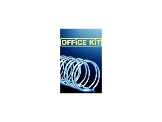 Пружина металлическая Office Kit OKPM916B 14.3мм черный 100шт