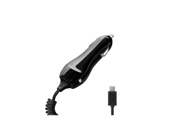 Автомобильное зарядное устройство Deppa 22124 2.1A microUSB черный