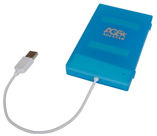 Внешний контейнер для HDD 2.5" SATA AgeStar SUBCP1 USB2.0 синий