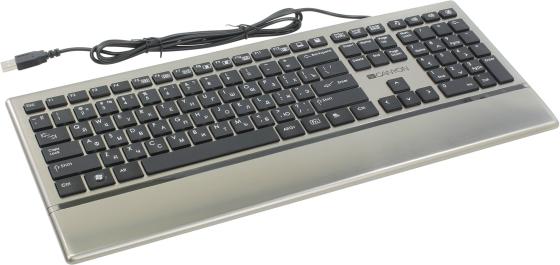 Клавиатура проводная Canyon CNS-HKB4 USB черный серебристый