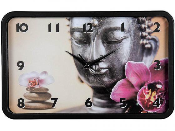 Часы Hama Buddha Flower 136207 настенные аналоговые черный