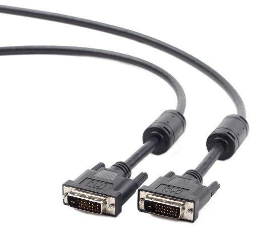Кабель DVI-DVI 3.0м Dual Link Gembird экранированный ферритовые кольца черный CC-DVI2-BK-10M