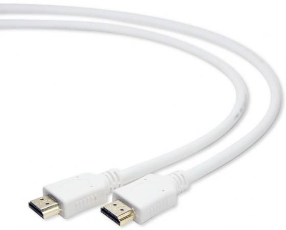 Кабель HDMI 3.0м Gembird v1.4 экранированный позолоченные разъемы белый CC-HDMI4-W-10
