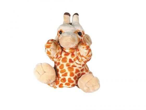Мягкая игрушка жираф Gulliver рукавичка 27 см оранжевый текстиль 219077623