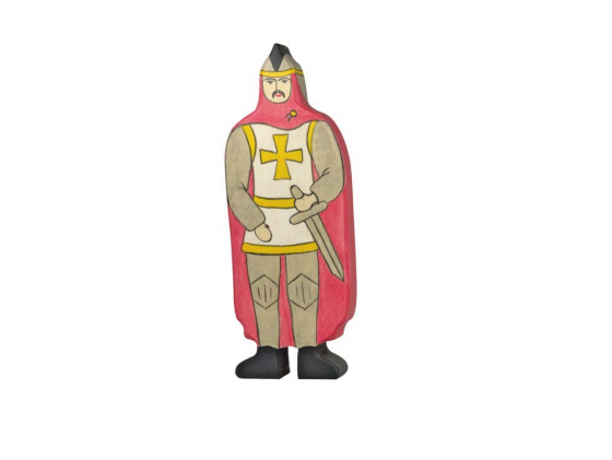 Фигурка Holztiger Рыцарь с красным плащом 16 см 80244