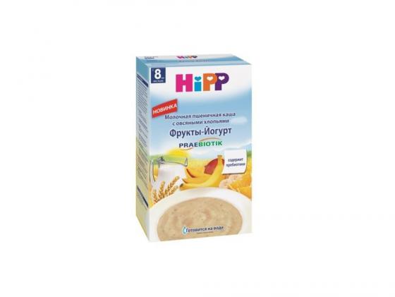 Каша Hipp молочная Пшеничная с овсяными хлопьями и пребиотиками Фрукты-йогурт с 8 мес. 250 гр.