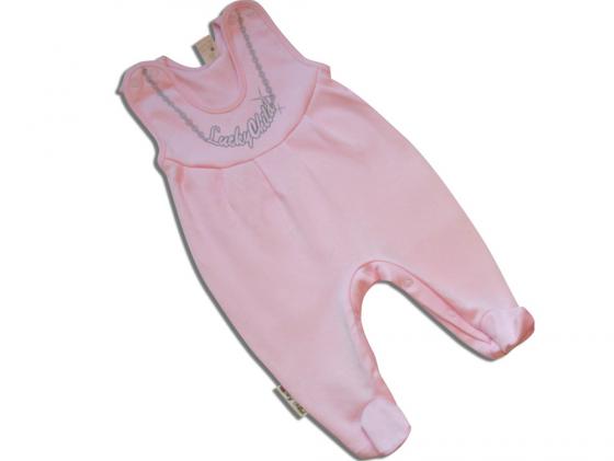 Ползунки Lucky Child подвеска, розовые. размер 26 (80-86) арт.2-14