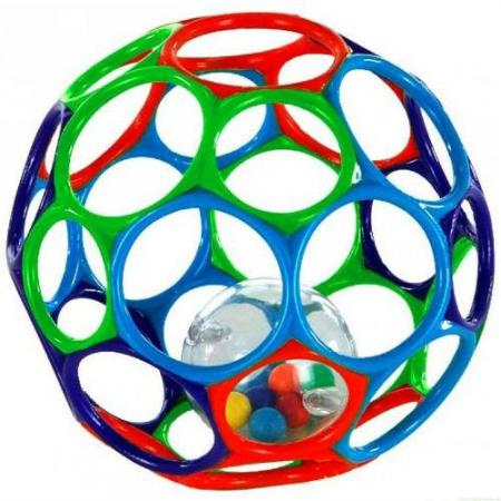 Мяч Rhino Toys Oball с погремушкой 15 см 81030