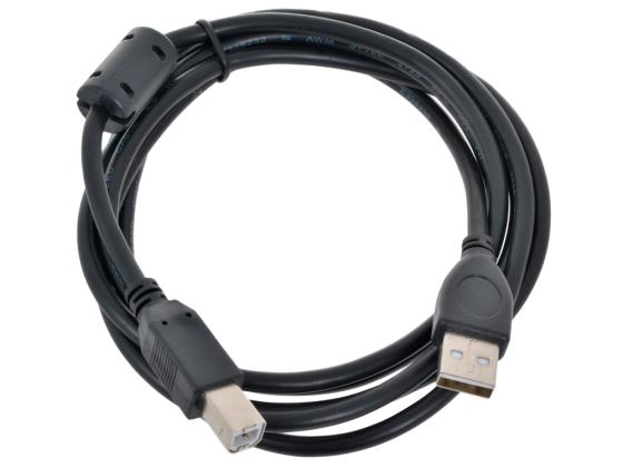 Кабель USB 2.0 AM-BM 1.8м Pro Gembird позолченные контакты ферритовые кольца CCF-USB2-AMBM-6