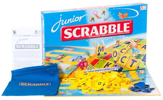 Настольная игра развивающая Mattel Scrabble Junior (Скрэббл джуниор) Y9736 Русская версия