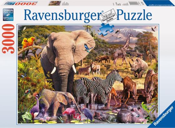 Пазл 3000 элементов Ravensburger Животные Африки 17037