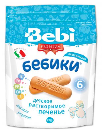 Печенье Bebi Premium Бебики классическое с 6 мес. 125 гр.