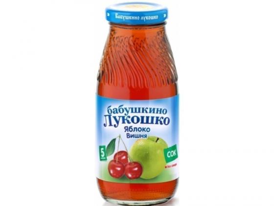Сок Бабушкино Лукошко Яблоко, вишня с 5 мес. 200 мл.