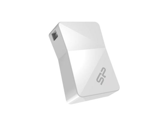 Флешка USB 16Gb Silicon Power Touch T08 SP016GBUF2T08V1W белый флеш накопитель silicon power 8gb touch t08 usb 2 0 белый sp008gbuf2t08v1w