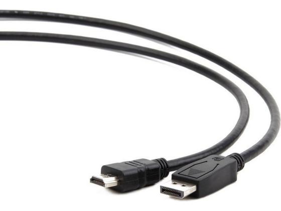 Фото - Кабель DisplayPort 1.8м Gembird CC-DP-HDMI-6 круглый черный кабель displayport 3м exegate ex cc dp 3 0 круглый черный ex284913rus