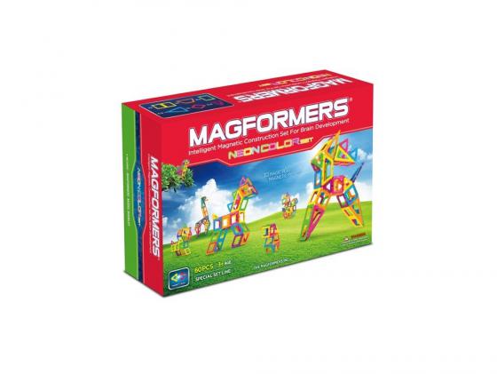 Магнитный конструктор Magformers Neon color set 60 элементов 63110