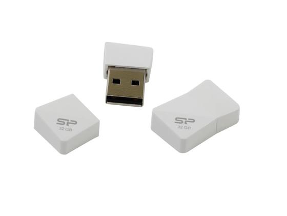 Флешка USB 32Gb Silicon Power Touch T08 SP032GBUF2T08V1W белый флеш накопитель silicon power 8gb touch t08 usb 2 0 белый sp008gbuf2t08v1w