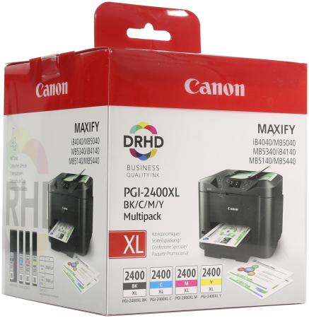 Картридж Canon PGI-2400XL для Maxify MAXIFY iB4040 MAXIFY MB5040 MAXIFY MB5340 2500 Черный Голубой Пурпурный Желтый