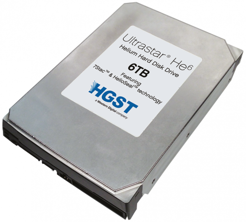 Жесткий диск 3.5" 6Tb 7200rpm HGST Ultrastar HE8 SAS HUH728060AL5204 0F23655